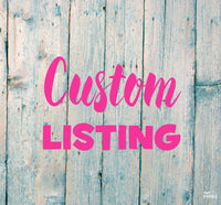 Custom listing for Penny