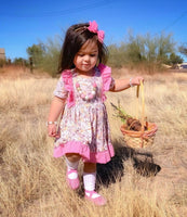 Bunnies & Chicks Ruffle Easter Dress