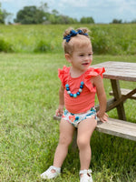 Coral Leotard (Up to 5T)